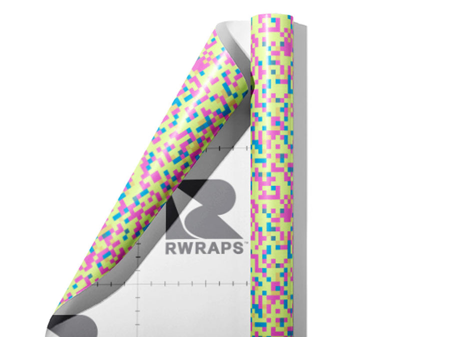 Kalamata Olive Pixel Wrap Film Sheets~Rwraps Series 914 Kalamata Olive Pixel Scrolled Sheet~3