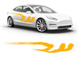 3M Sunflower Yellow Kanji Body Graphic~Full Side Auto Decal Kit~0