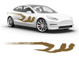 3M Gold Kanji Body Graphic~Full Side Auto Decal Kit~0