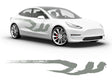 3M Light Gray Kanji Body Graphic~Full Side Auto Decal Kit~0