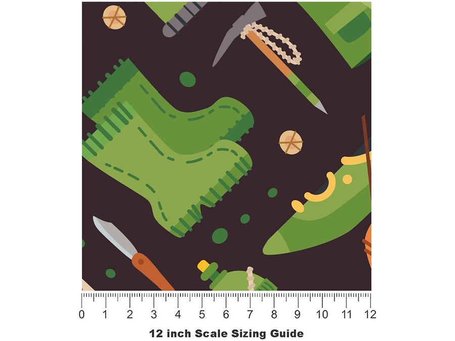 Kayaking Supplies Camping Vinyl Film Pattern Size 12 inch Scale~Rwraps Kayaking Supplies Camping Sizing Chart~2