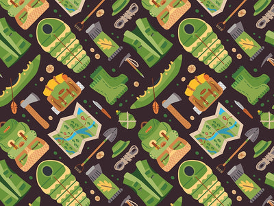 Kayaking Supplies Camping Vinyl Wrap Pattern~Rwraps Series 914 Digitally Printed Vinyl Wrap~0