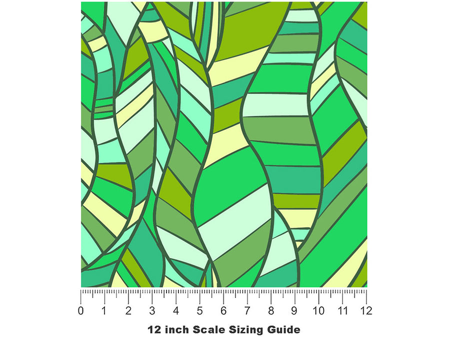 Kelp Forest Water Vinyl Film Pattern Size 12 inch Scale~Rwraps Kelp Forest Water Sizing Chart~2