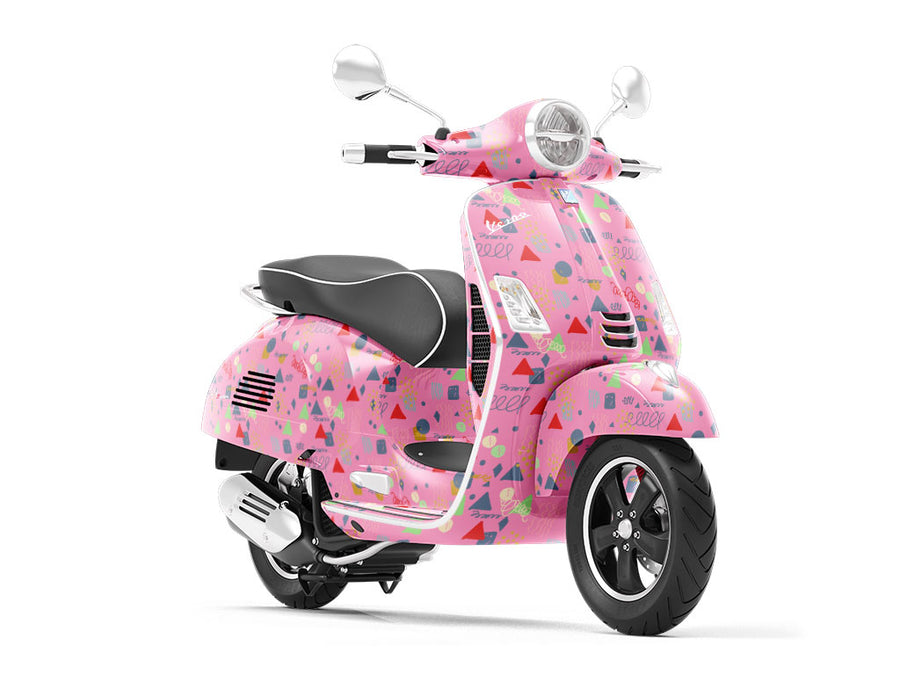 Kept Woman Abstract Vespa Scooter Wrap Film
