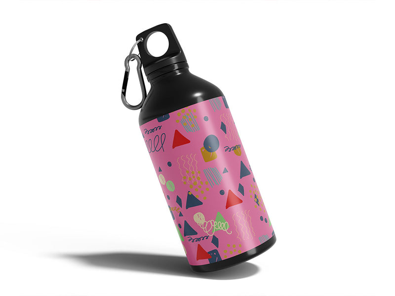 kept woman abstract geometric Water Bottle DIY Stickers