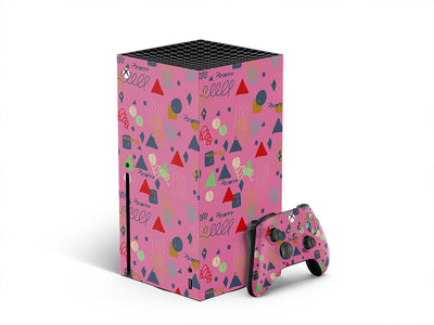 kept woman abstract geometric XBOX DIY Decal