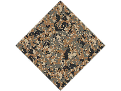 Khaki Woodland Camouflage Vinyl Wrap Pattern