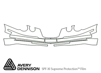 amanti Avery Dennison Clear Bra Bumper Precut PPF Diagram