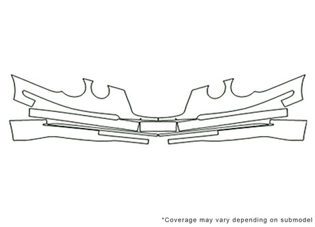amanti Avery Dennison Clear Bra Bumper Precut PPF Diagram