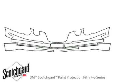 amanti 3M Clear Bra Bumper Precut PPF Diagram