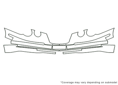 amanti Avery Dennison Clear Bra Bumper Precut PPF Diagram