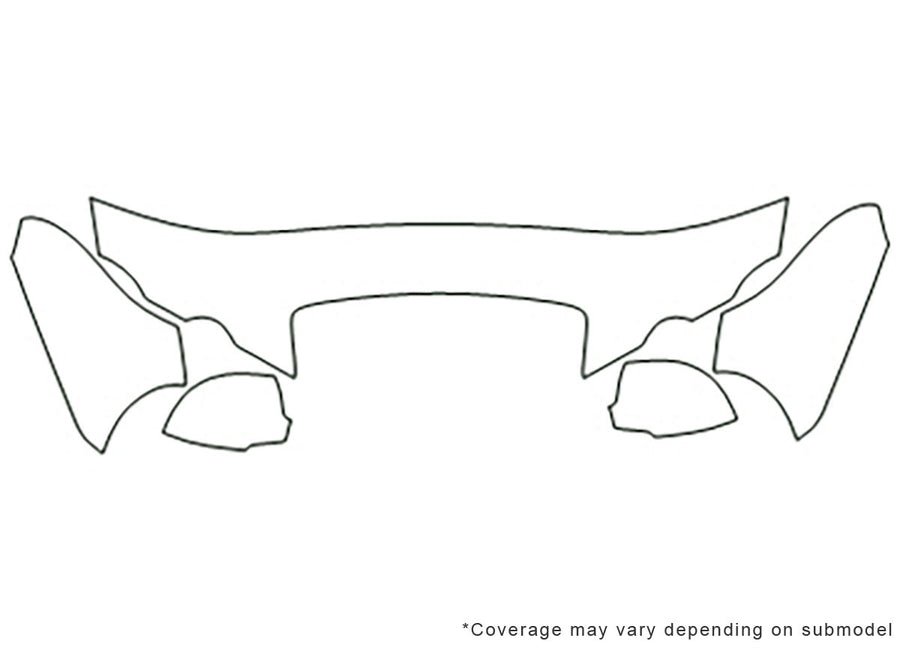 amanti Avery Dennison Clear Bra Hood Precut PPF Diagram