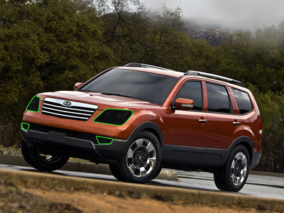 kia borrego 2009-2009 Headlight Tint Location