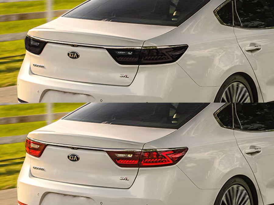 cadenza Before and After Smoked Taillights