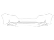 carnival 3M Clear Bra Bumper Precut PPF Diagram