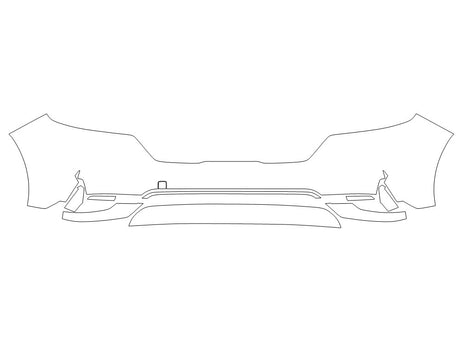carnival 3M Clear Bra Bumper Precut PPF Diagram