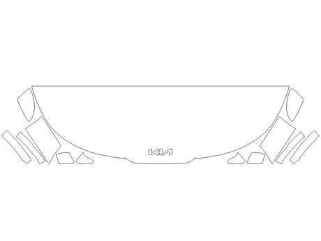 carnival 3M Clear Bra Hood Precut PPF Diagram