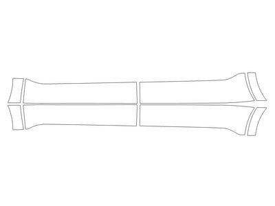 carnival 3M Clear Bra Door Cup Precut PPF Diagram
