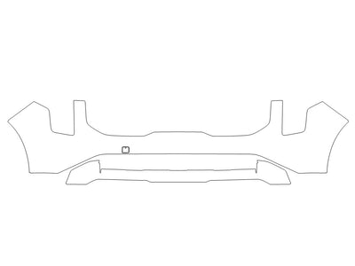 carnival 3M Clear Bra Bumper Precut PPF Diagram