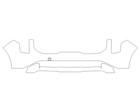 carnival 3M Clear Bra Bumper Precut PPF Diagram