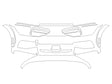 ev6 Avery Dennison Clear Bra Bumper Precut PPF Diagram