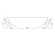 ev6 3M Clear Bra Hood Precut PPF Diagram