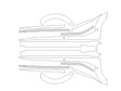 ev6 3M Clear Bra Door Cup Precut PPF Diagram