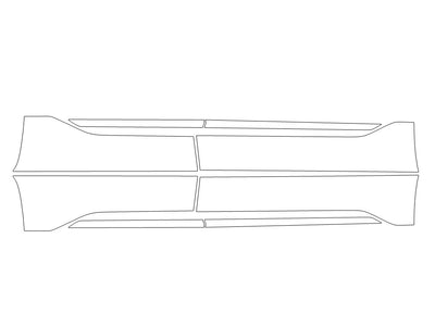 ev9 3M Clear Bra Door Cup Precut PPF Diagram