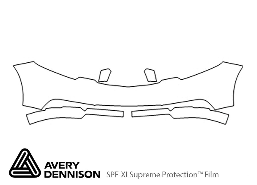 forte Avery Dennison Clear Bra Bumper Precut PPF Diagram