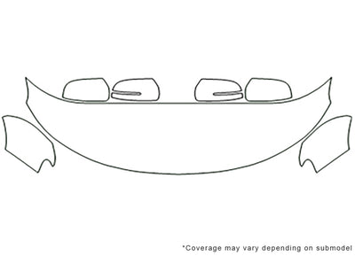 forte 3M Clear Bra Hood Precut PPF Diagram