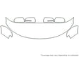forte Avery Dennison Clear Bra Hood Precut PPF Diagram