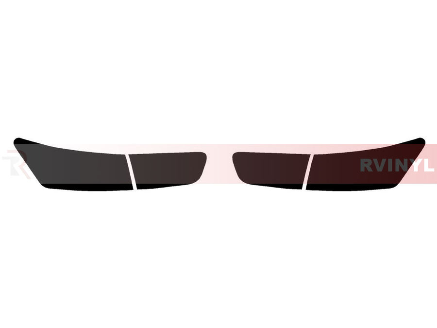 forte (coupe / koup) Precut Tail Light Tint Diagram