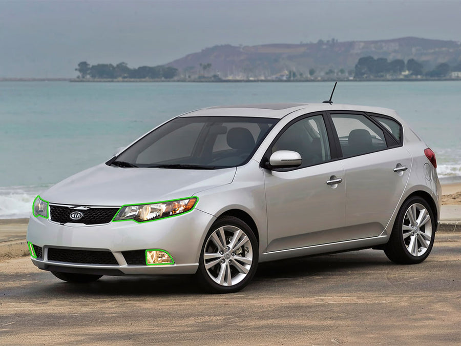kia forte 2010-2013 Headlight Protection Installation Location