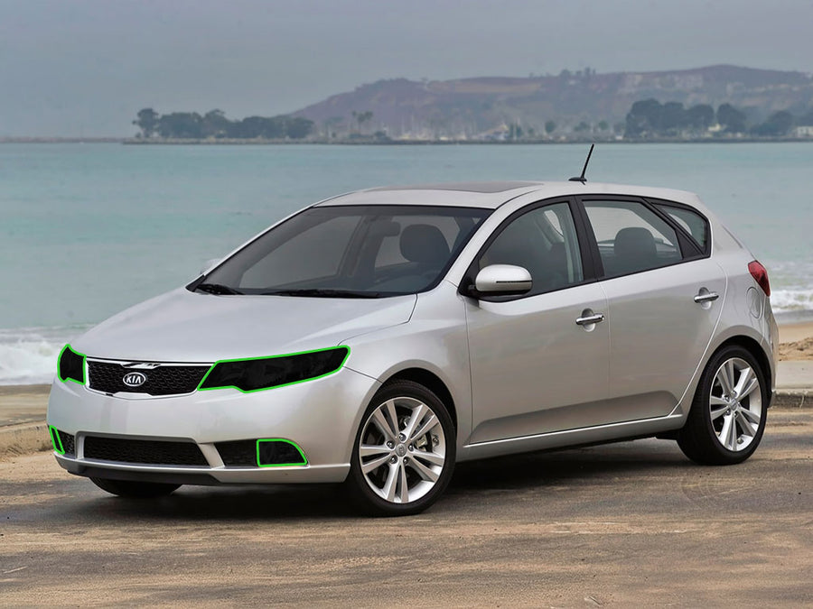 kia forte 2010-2013 Headlight Tint Location