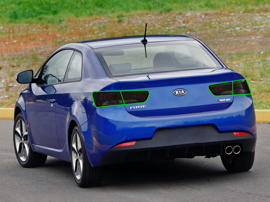 forte (coupe / koup) Tail Light Tint Installation Points