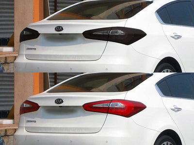 forte (sedan) Before and After Smoked Taillights