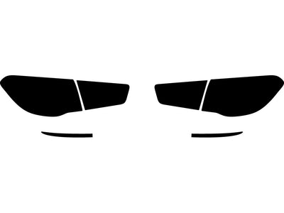 forte (hatchback) Precut Tail Light Tint Diagram