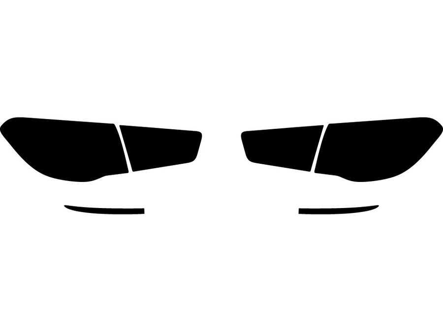 forte (hatchback) Precut Tail Light Tint Diagram