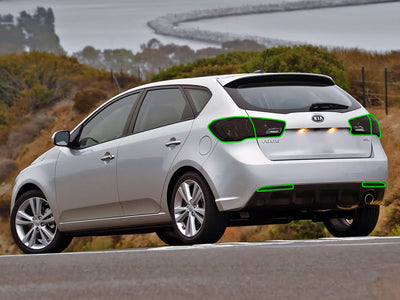 forte (hatchback) Tail Light Tint Installation Points