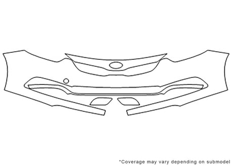 forte Avery Dennison Clear Bra Bumper Precut PPF Diagram