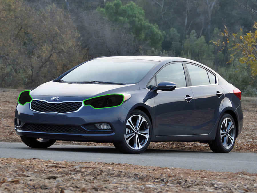 kia forte 2014-2016 (sedan) Headlight Tint Location