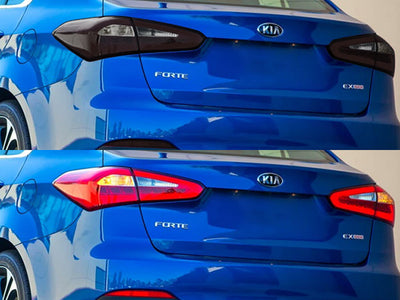forte (sedan) Before and After Smoked Taillights