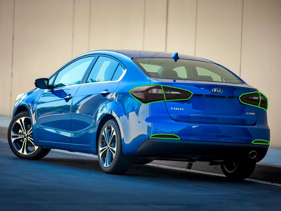 forte (sedan) Tail Light Tint Installation Points