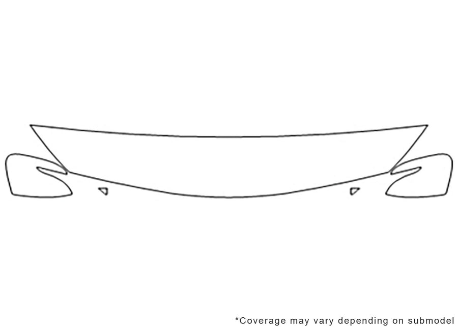 forte 3M Clear Bra Hood Precut PPF Diagram