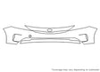 forte 3M Clear Bra Bumper Precut PPF Diagram