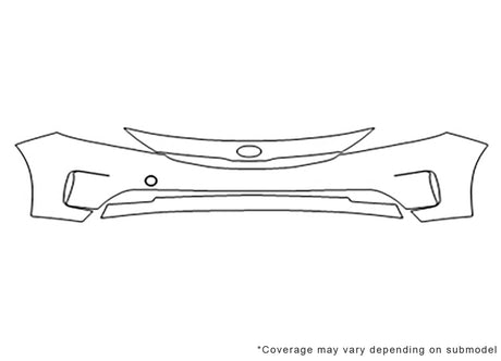 forte 3M Clear Bra Bumper Precut PPF Diagram