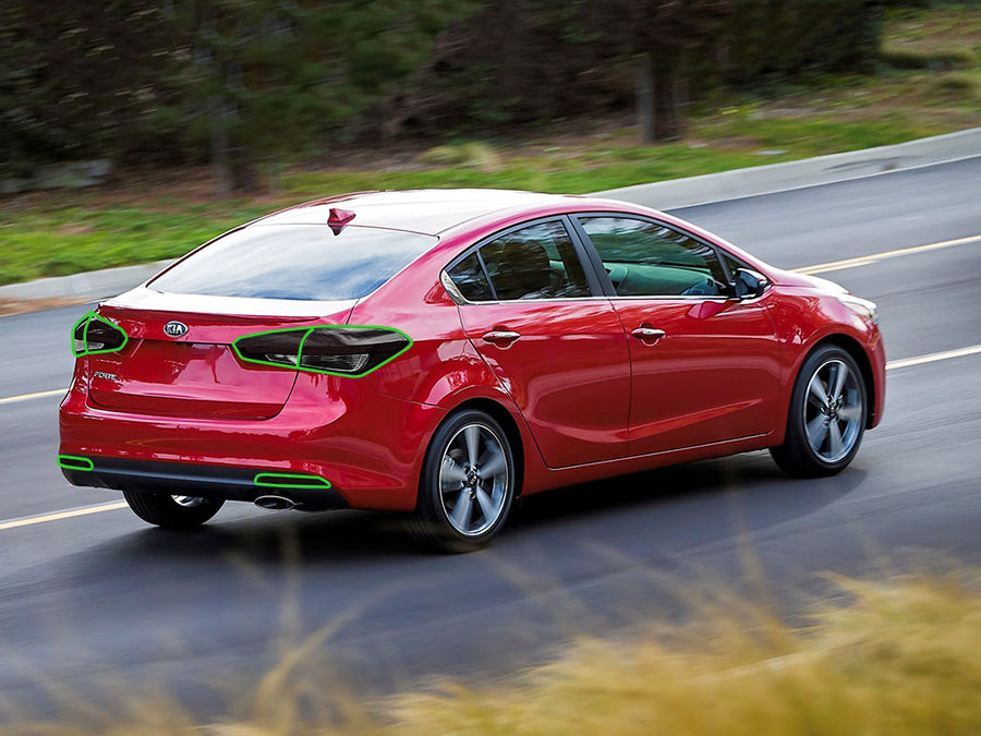 forte (sedan) Tail Light Tint Installation Points