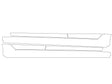 k5 Avery Dennison Clear Bra Door Cup Precut PPF Diagram