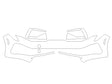 k5 3M Clear Bra Bumper Precut PPF Diagram