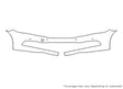 k900 3M Clear Bra Bumper Precut PPF Diagram